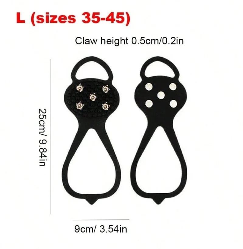 Anti Rutsch Schuhüberzüge Spikes 5/8 Zähne Winter Schnee Mehrere Größen