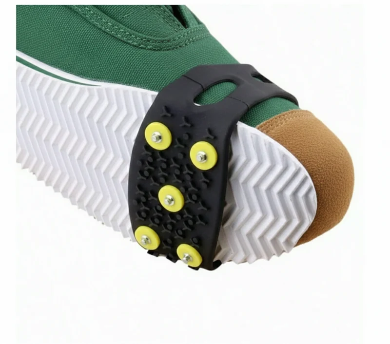 Anti Rutsch Schuhüberzüge Eisspikes 5 Zähne Outdoor Schnee 1 Paar