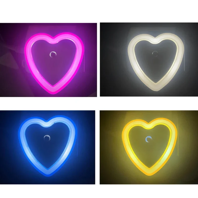 Veilleur cœur sur prise avec capteur - LoveLight