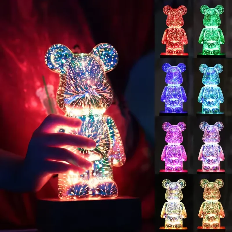 Veilleuse ours 3D LED - OursiLume