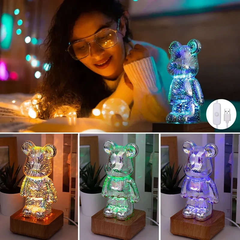 Veilleuse ours 3D LED - OursiLume