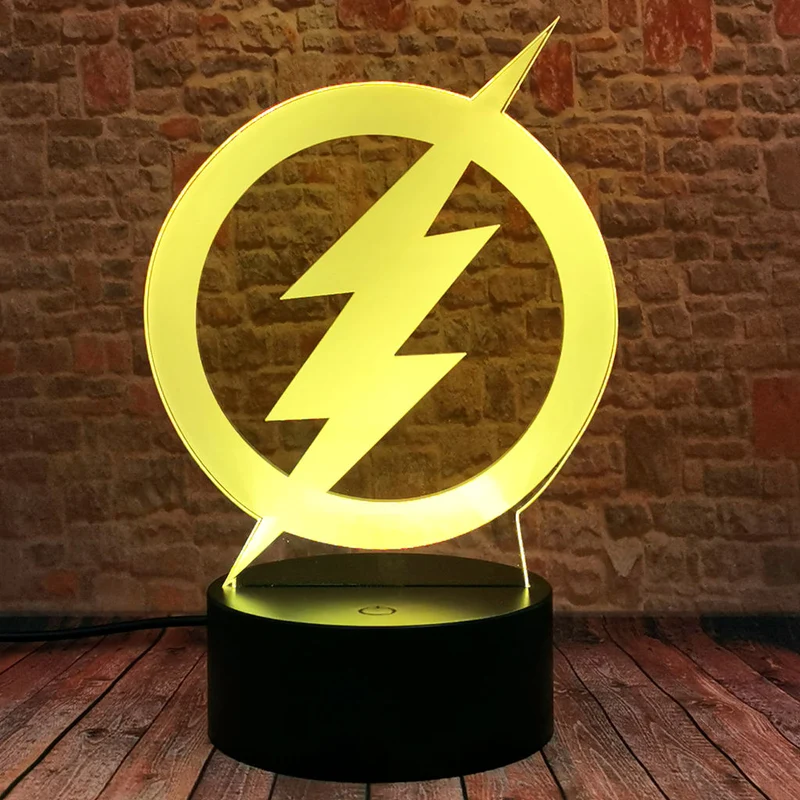 Der Flash Nachtlicht mit Flash Logo und Farbwechsel Effekt