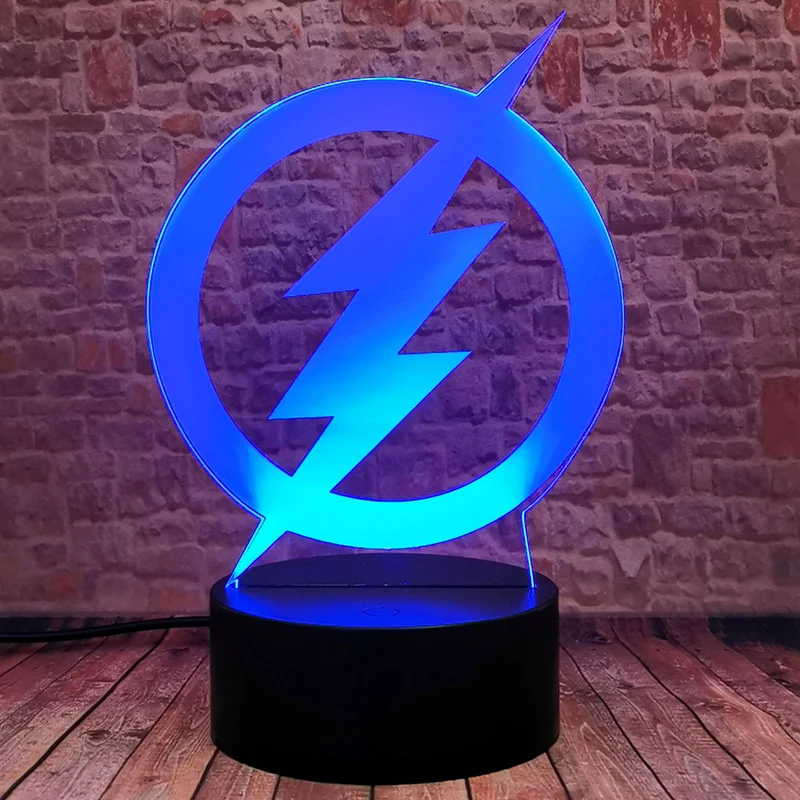 Der Flash Nachtlicht mit Flash Logo und Farbwechsel Effekt