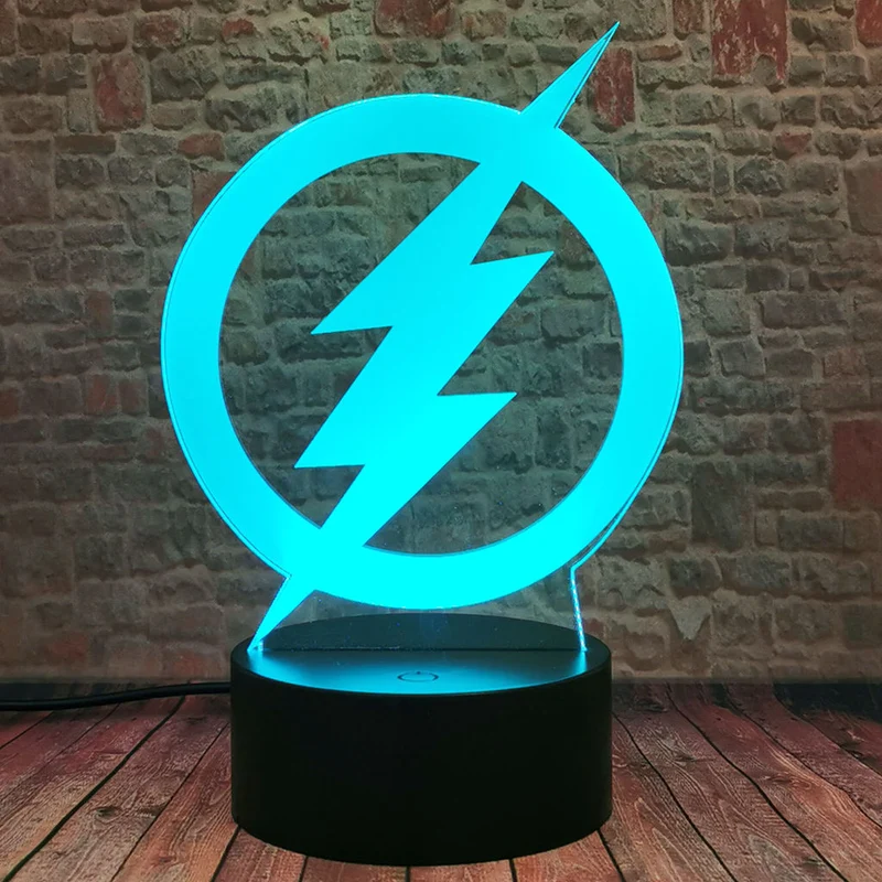 Der Flash Nachtlicht mit Flash Logo und Farbwechsel Effekt