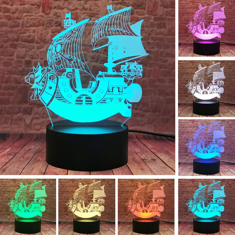 One Piece Piratenschiff Nachtlicht Nacht Lampe