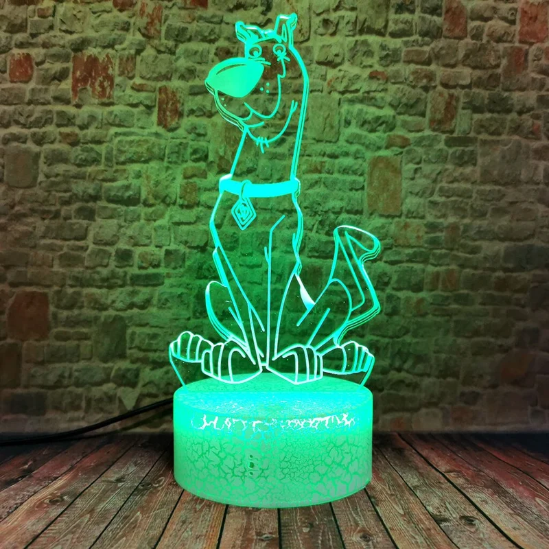 Nachtlampe mit Scooby Doo Motiv und Farbwechsel