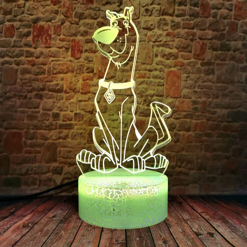Nachtlampe mit Scooby Doo Motiv und Farbwechsel