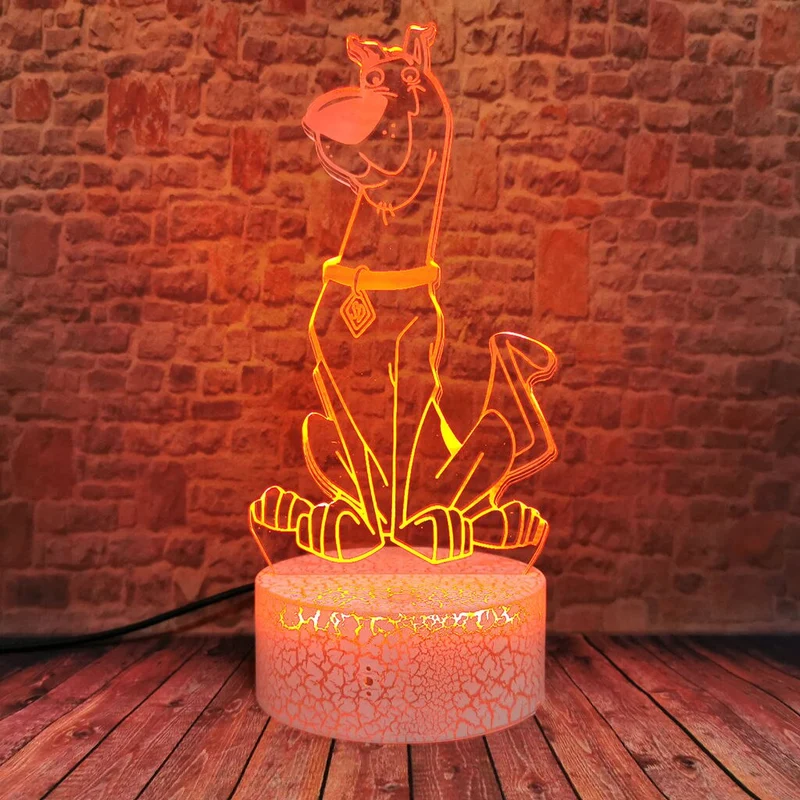 Nachtlampe mit Scooby Doo Motiv und Farbwechsel