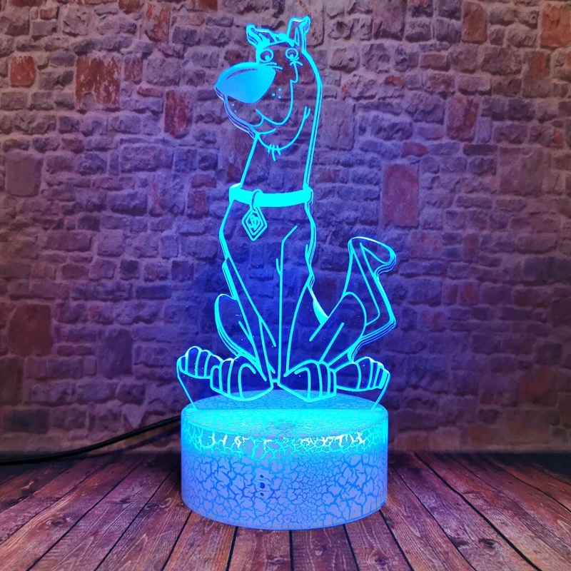 Nachtlampe mit Scooby Doo Motiv und Farbwechsel