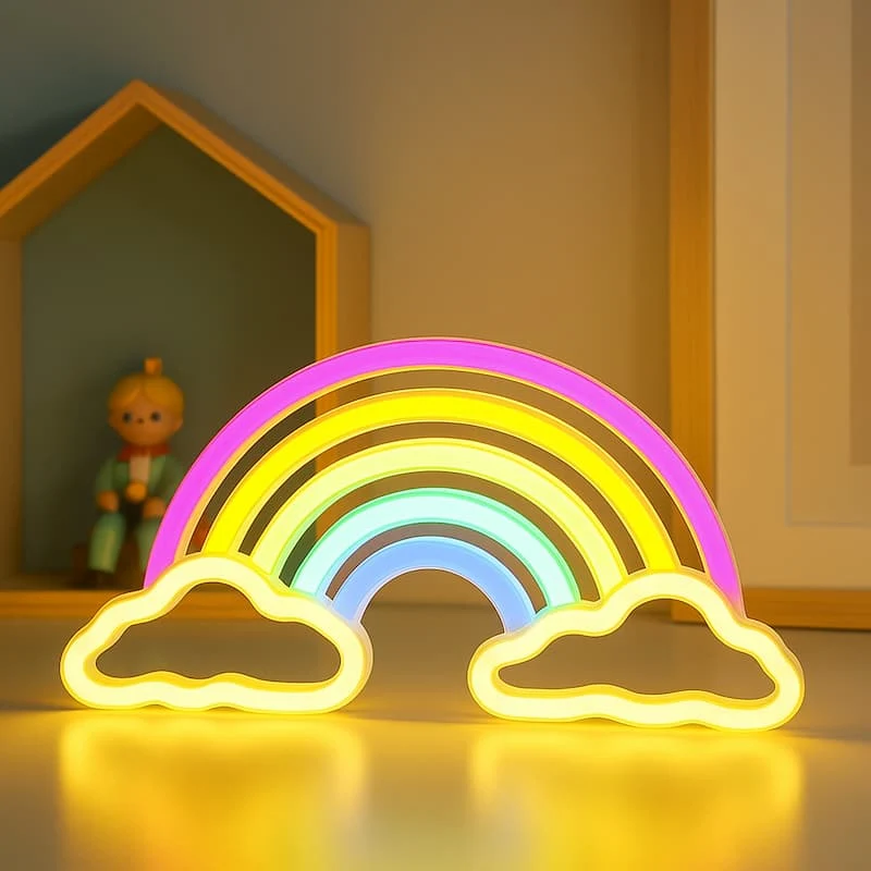 Veilleuse néon arc en ciel | RainbowGlow