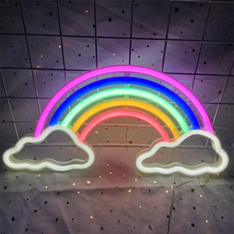 Veilleuse néon arc en ciel | RainbowGlow