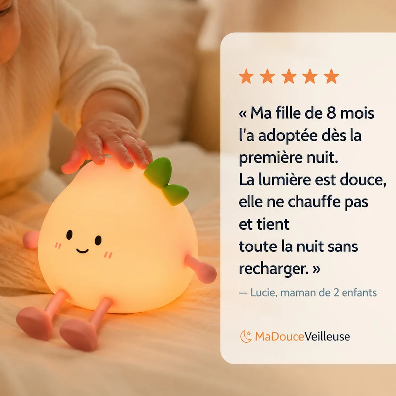 Veilleuse pêche - LumiPeach