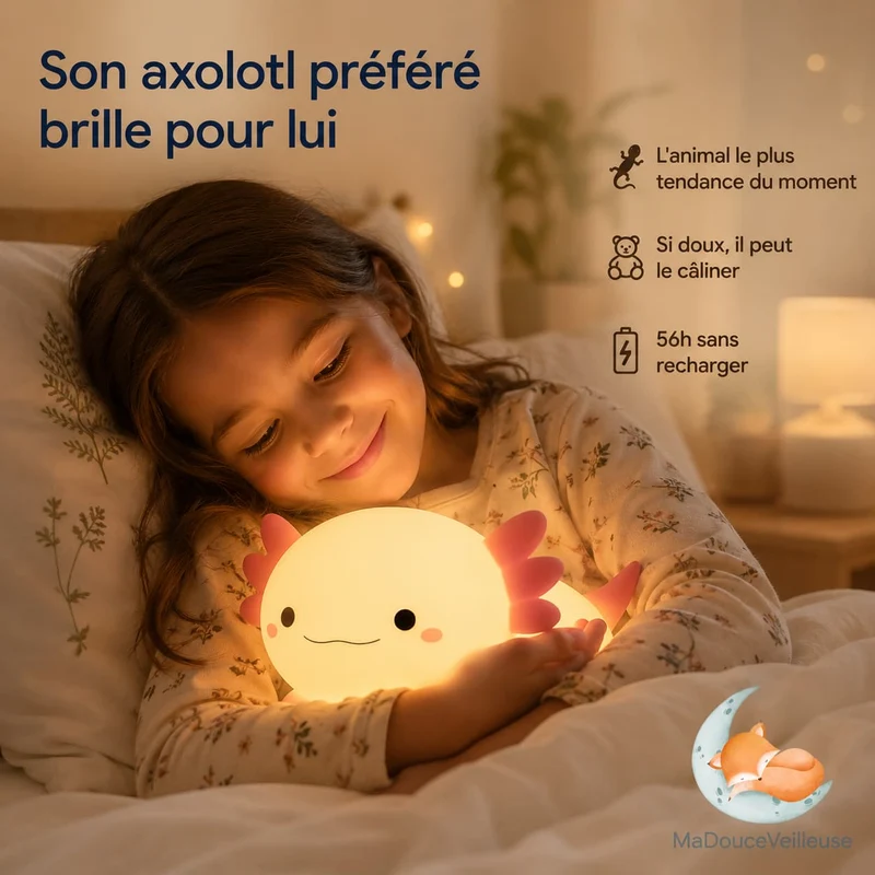 Veilleuse axolotl - LumiAxo