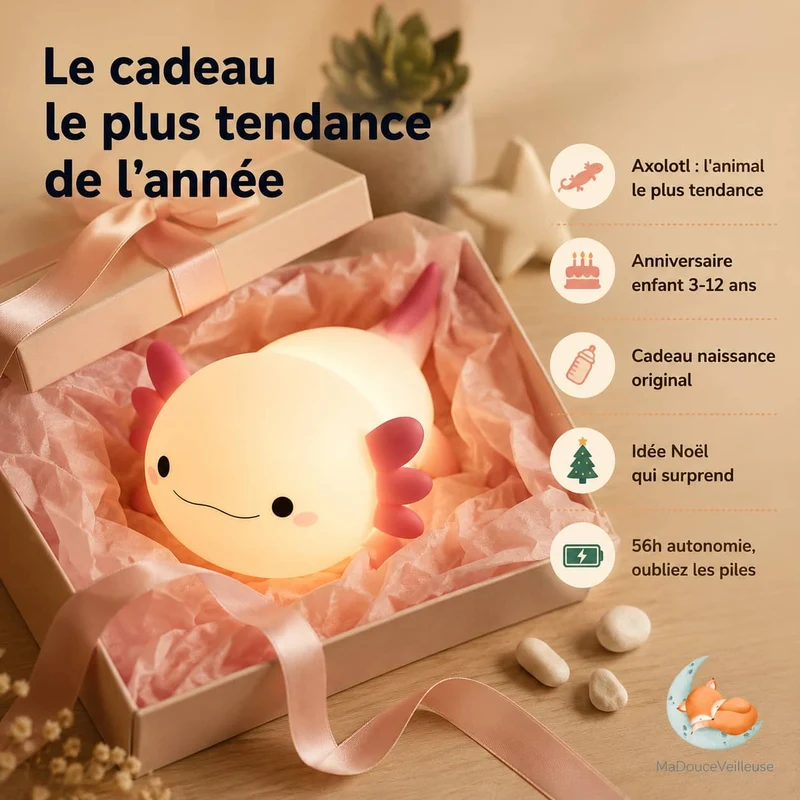 Veilleuse axolotl - LumiAxo
