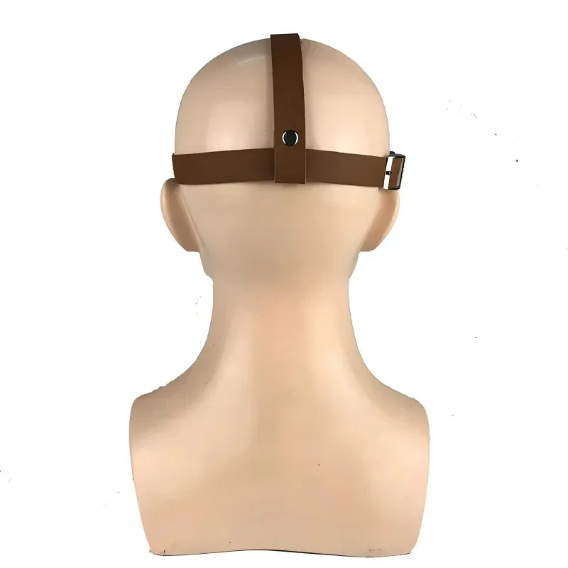Pestdoktor Maske Braun aus Latex – Schnabelmaske für Halloween, Steampunk, Cosplay, Kostüm & Horror Party