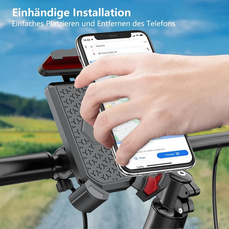 Fahrrad Handyhalterung 360° drehbar – ausziehbar & universal passend ✅✅