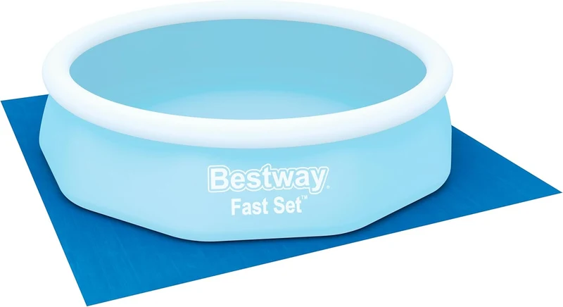 Bestway Pool Bodenplane 335x335 cm PE Unterlage für Aufstellpools bis Ø305 cm
