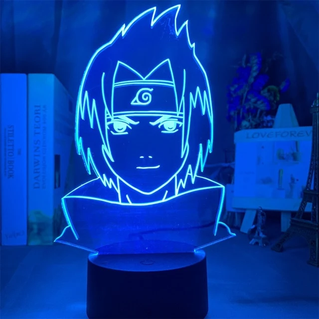 Naruto Uzumaki LED Nachtlampe Sasuke Kakashi Hatake Kids Slaapkamer Nachtlampje Itachi Uchiha