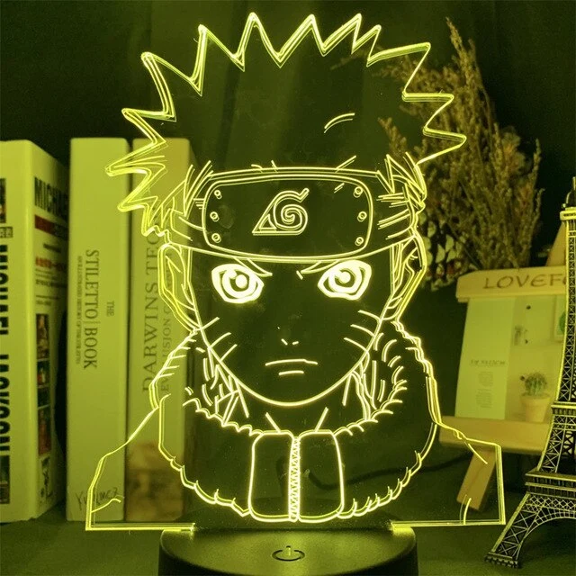 Naruto Uzumaki LED Nachtlampe Sasuke Kakashi Hatake Kids Slaapkamer Nachtlampje Itachi Uchiha