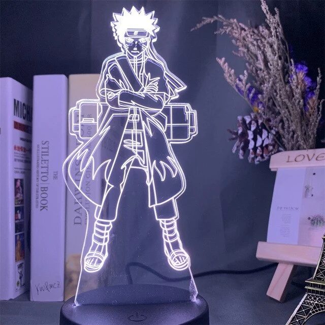 Naruto Uzumaki LED Nachtlampe Sasuke Kakashi Hatake Kids Slaapkamer Nachtlampje Itachi Uchiha