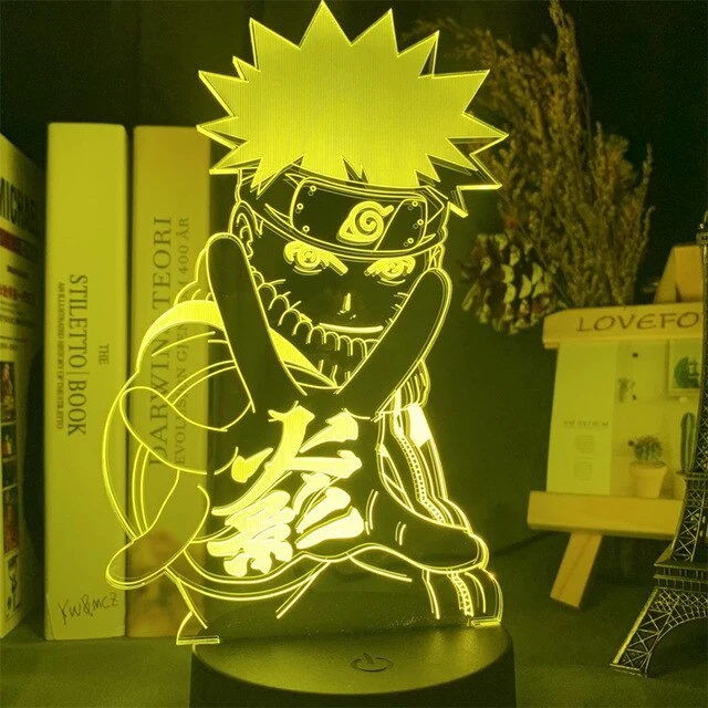 Naruto Uzumaki LED Nachtlampe Sasuke Kakashi Hatake Kids Slaapkamer Nachtlampje Itachi Uchiha