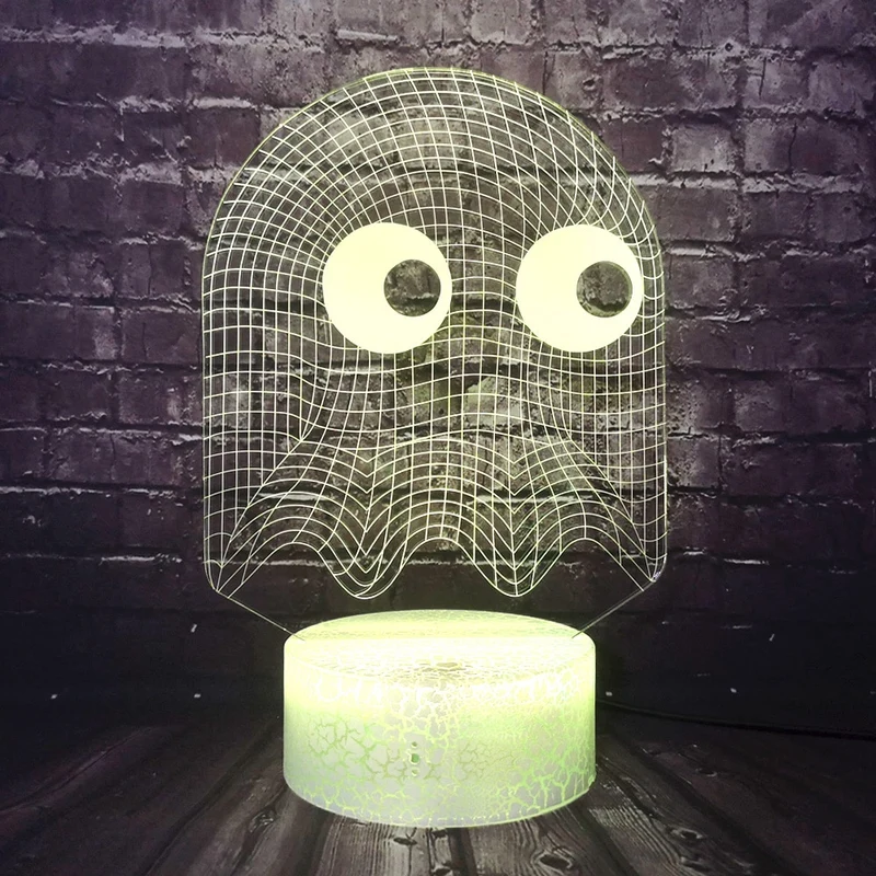 Pacman Lampe mit Farbwechsel und 3D Effekt