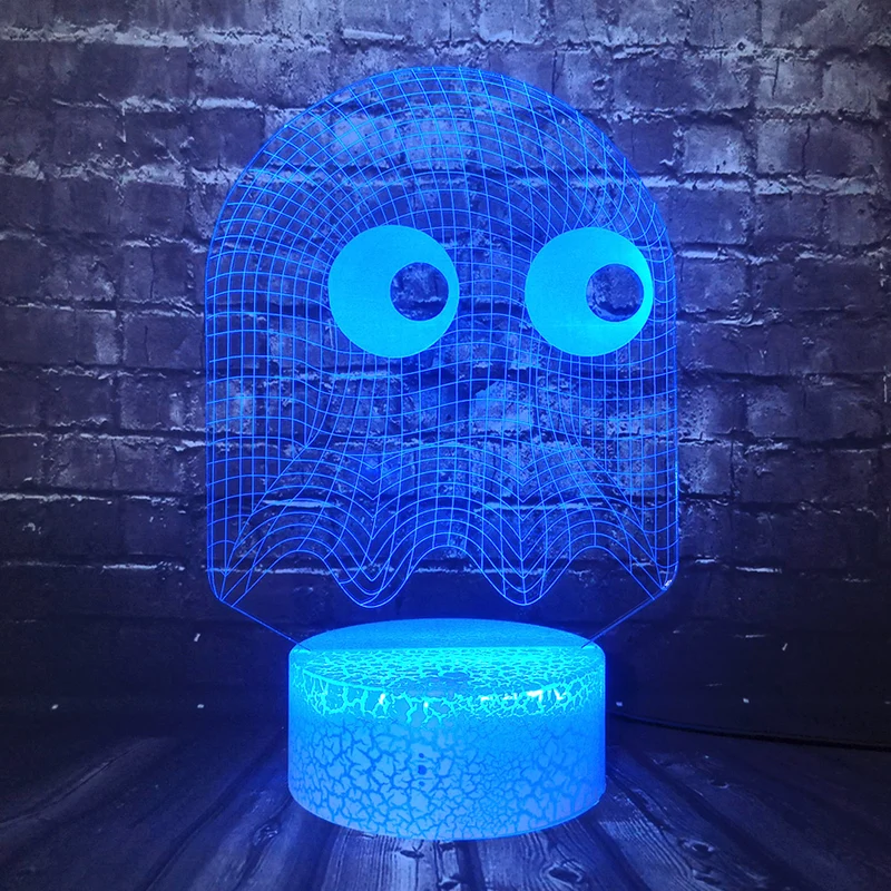 Pacman Lampe mit Farbwechsel und 3D Effekt