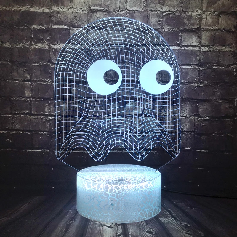 Pacman Lampe mit Farbwechsel und 3D Effekt