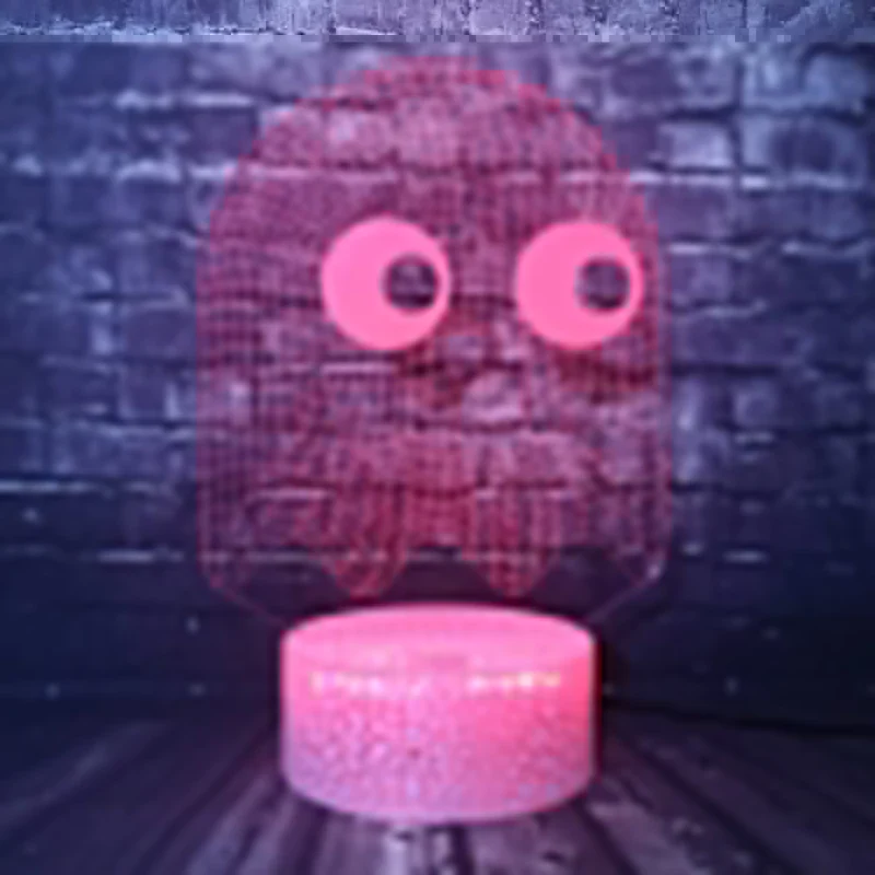 Pacman Lampe mit Farbwechsel und 3D Effekt