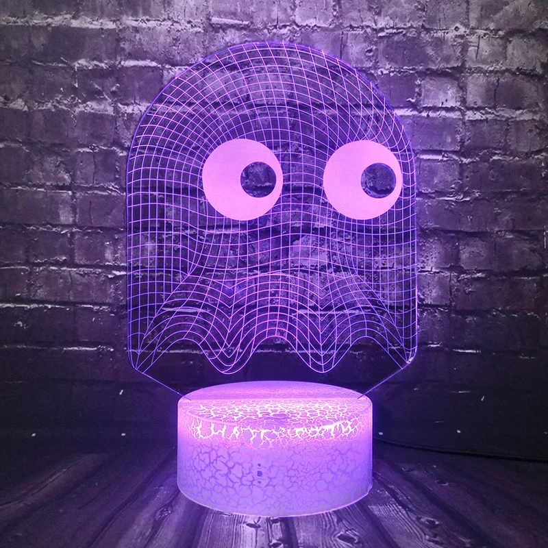 Pacman Lampe mit Farbwechsel und 3D Effekt