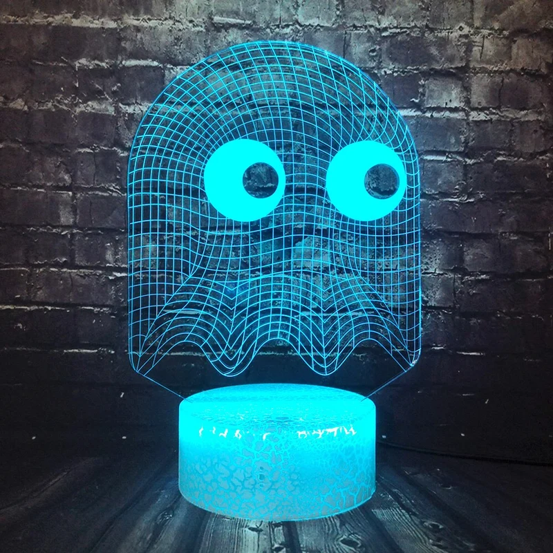 Pacman Lampe mit Farbwechsel und 3D Effekt