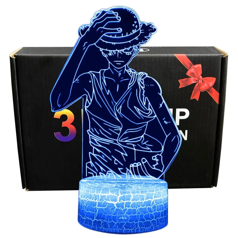 One Piece Anime 3D Lampe mit Farbwechsel - verschiedene Motive