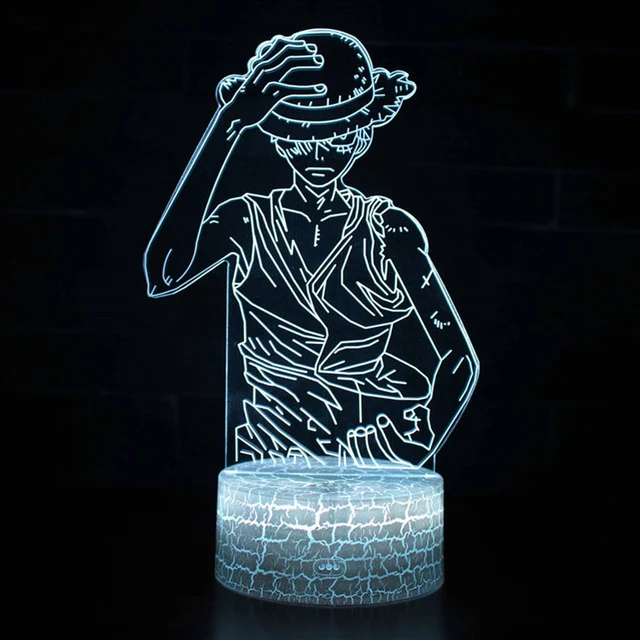 One Piece Anime 3D Lampe mit Farbwechsel - verschiedene Motive