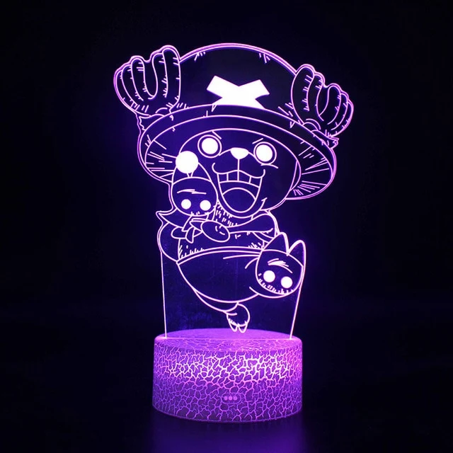 One Piece Anime 3D Lampe mit Farbwechsel - verschiedene Motive