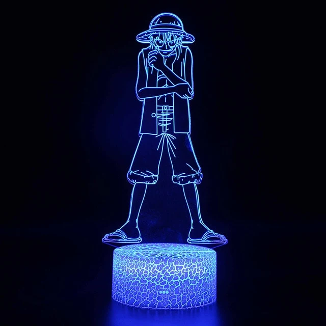 One Piece Anime 3D Lampe mit Farbwechsel - verschiedene Motive