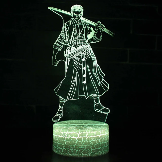 One Piece Anime 3D Lampe mit Farbwechsel - verschiedene Motive