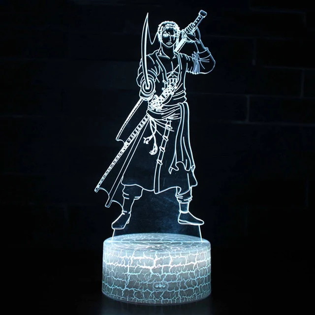 One Piece Anime 3D Lampe mit Farbwechsel - verschiedene Motive