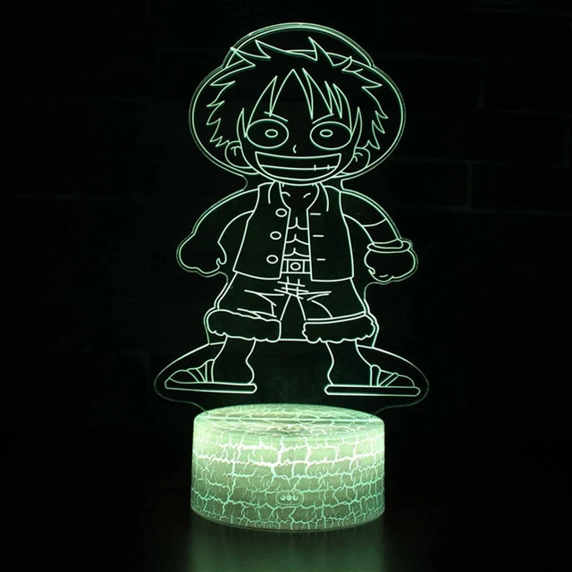 One Piece Anime 3D Lampe mit Farbwechsel - verschiedene Motive
