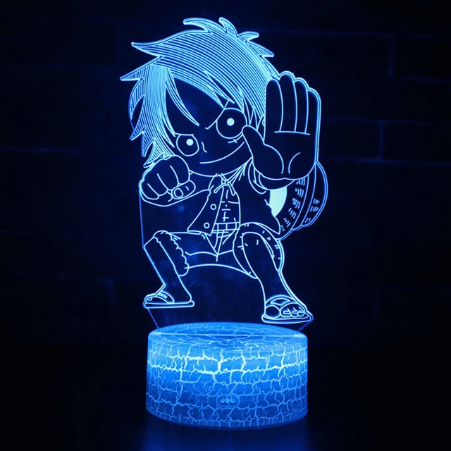 One Piece Anime 3D Lampe mit Farbwechsel - verschiedene Motive