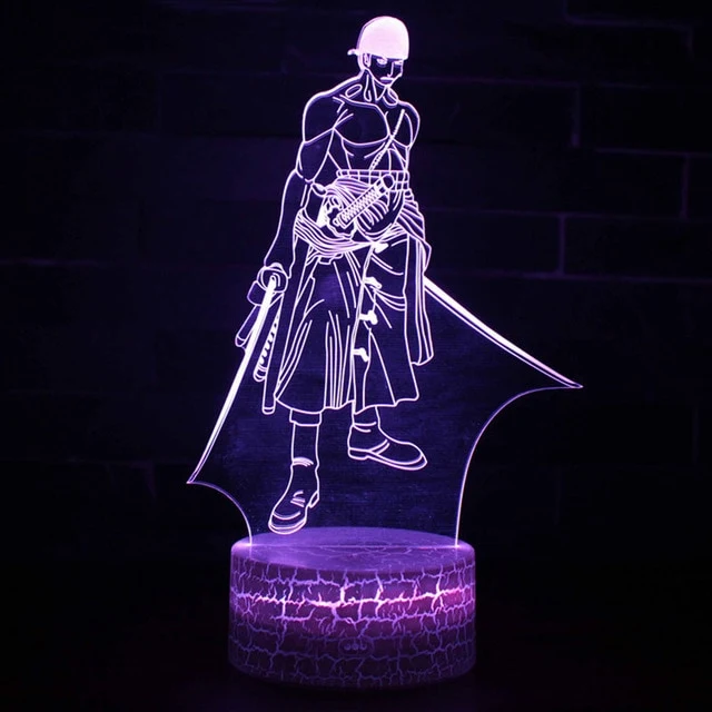 One Piece Anime 3D Lampe mit Farbwechsel - verschiedene Motive