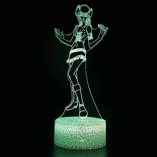 One Piece Anime 3D Lampe mit Farbwechsel - verschiedene Motive
