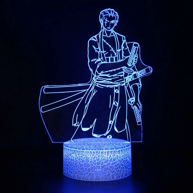 One Piece Anime 3D Lampe mit Farbwechsel - verschiedene Motive