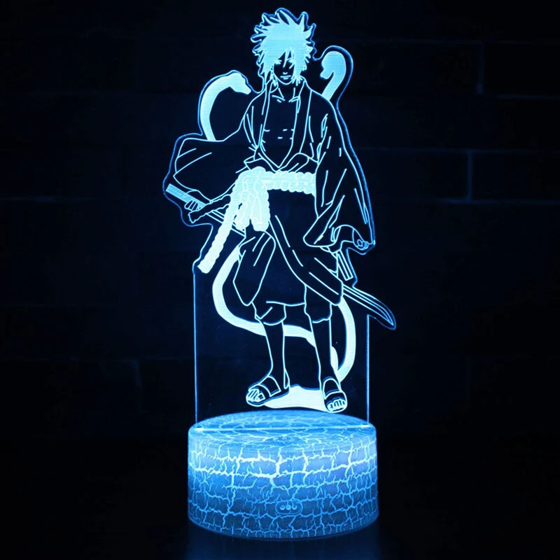 Anime Naruto Uzumaki Lampe, Tischlicht, Nachttischlampe 3D Effekt und Farbwechsel