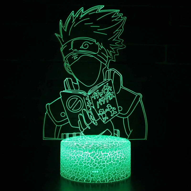 Anime Naruto Uzumaki Lampe, Tischlicht, Nachttischlampe 3D Effekt und Farbwechsel