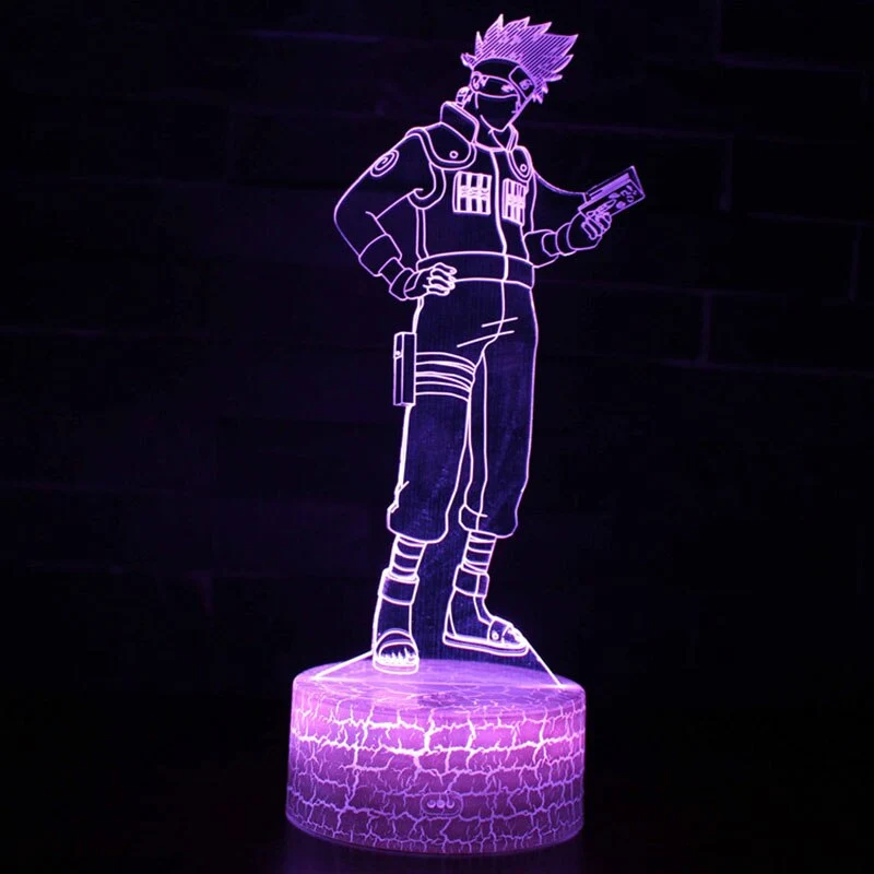 Anime Naruto Uzumaki Lampe, Tischlicht, Nachttischlampe 3D Effekt und Farbwechsel