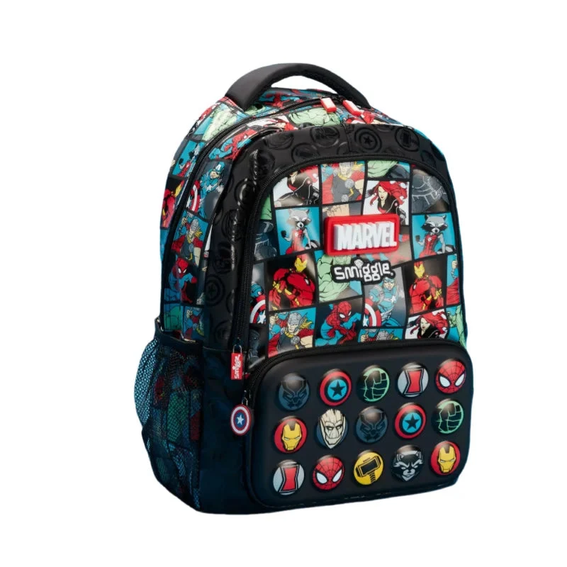 Smiggle Superhelden Schul Rucksack mit Spiderman, Thor, Iron Man etc. Motiv