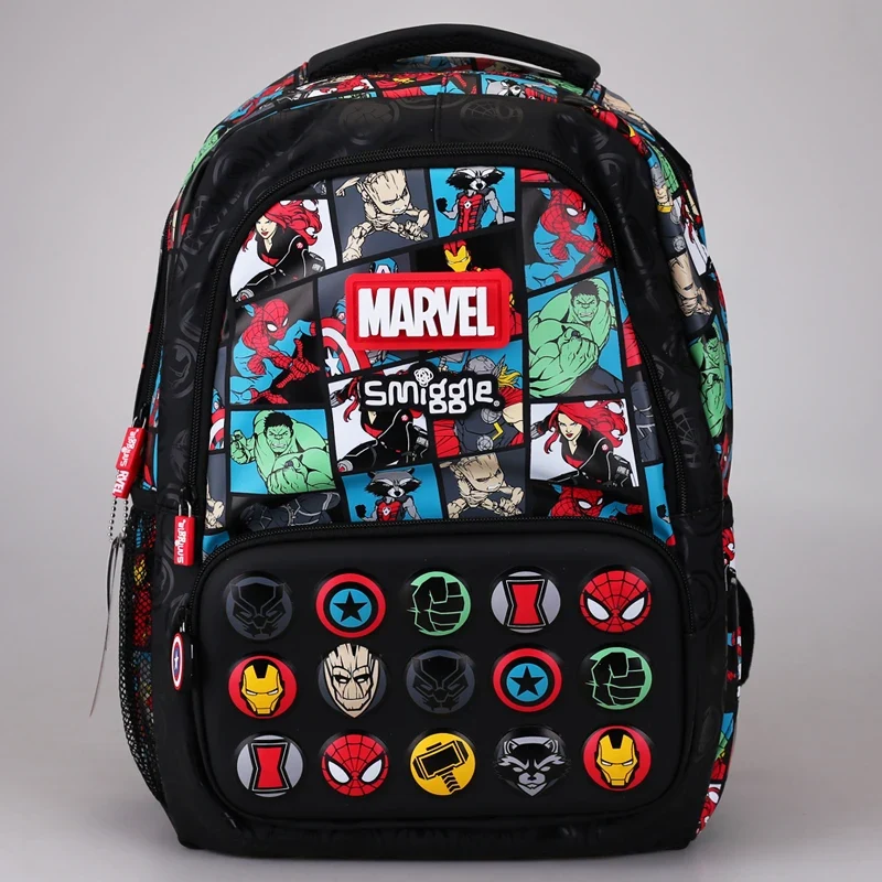 Smiggle Superhelden Schul Rucksack mit Spiderman, Thor, Iron Man etc. Motiv