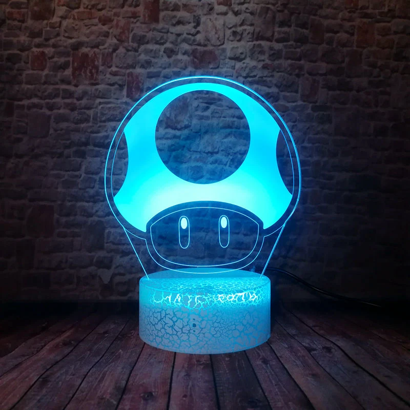 Toad aus Super Mario als Nachtlampe Licht