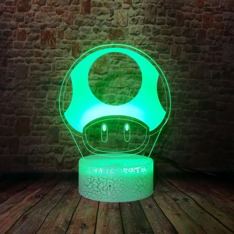 Toad aus Super Mario als Nachtlampe Licht