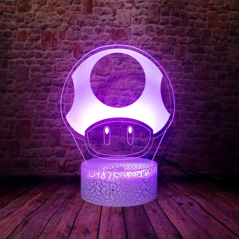 Toad aus Super Mario als Nachtlampe Licht